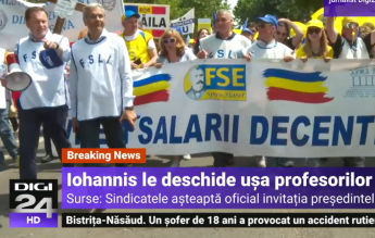 Digi24: Președintele Iohannis se întâlneste cu reprezentanții profesorilor