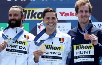 Constantin Popovici, aur mondial în proba high diving, la Campionatul din Japonia