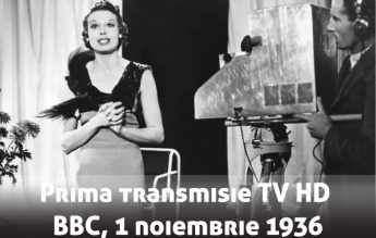 2 noiembrie 1936: Începe la BBC prima emisie TV de înaltă definiție