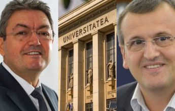 Dezbaterea candidaţilor la funcţia de rector al Universității din Bucureşti, organizată de instituție
