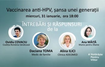 Vaccinare anti-HPV, șansa unei generații. Întrebări și răspunsuri de la specialiști