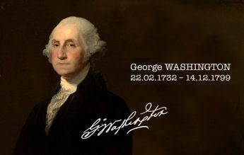 22 februarie 1732: Se naște George Washington, primul președinte al SUA. A fost pasionat de matematică