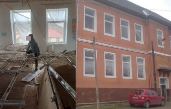 Școala unde s-a prăbușit tavanul unei clase va fi reabilitată cu fonduri europene, anunță primarul comunei