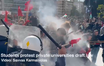 VIDEO Lupte de stradă în Grecia, la un protest împotriva universităților private