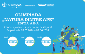 Au început înscrierile la NATURA DINTRE APE – Ediția a II-a, concurs cu premii pentru elevi și profesori despre diversitatea biologică, schimbări climatice și sustenabilitate