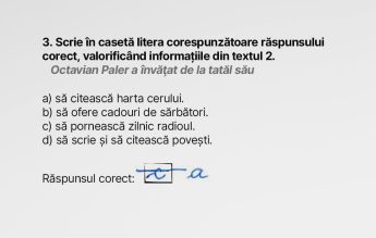 OFICIAL La Evaluarea Națională elevii pot face corectări, sublinieri și marcaje pe figură