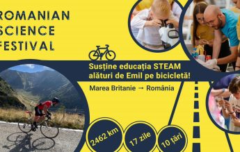 Un ciclist român traversează Europa pe bicicletă pentru a susține educația STEAM din România