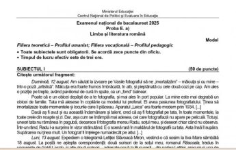 BACALAUREAT 2025. 33 de modele de subiecte au fost publicate astăzi