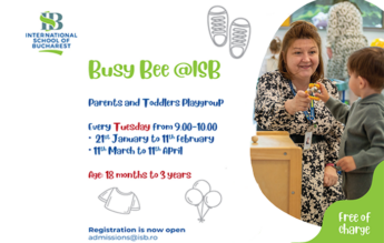 Grupul de Joacă pentru Părinți și Copii de la ISB | International School of Bucharest Parents and Toddlers Playgroup