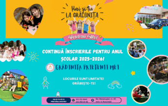 Ultimele locuri disponibile la Grădinița cu program prelungit Prietenii Mei pentru anul școlar 2025–2026!