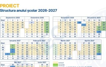 Anul școlar 2026-2027 va începe pe 7 septembrie. Calendarul, publicat în dezbatere