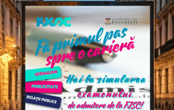 Simulare a examenului de admitere la Facultatea de Jurnalism și Științele Comunicării, anunțată de UniBuc