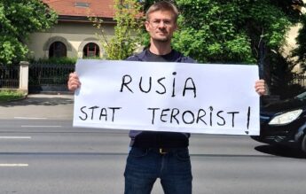 Profesorul Marcel Bartic a protestat la Ambasada Federației Ruse: ”Azi, e răul suprem”