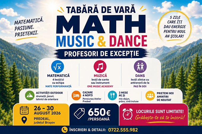 scris grafic Tabere de matematică si dans MATH Music & Dance