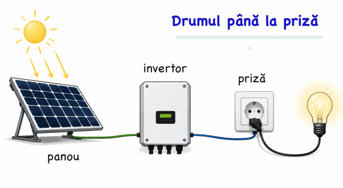 panou foto voltaic invertor priză