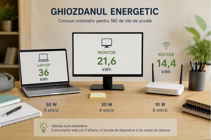 laptop și monitor desktop