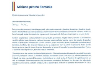 „Dragă Mihai…” Dimian a publicat un mesaj primit de la Siegfried Mureșan