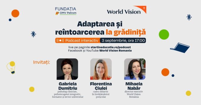 Primul podcast interactiv dedicat educației timpurii. Părinții și cadrele didactice vor putea discuta LIVE cu specialiști despre provocările primilor ani ai copilului