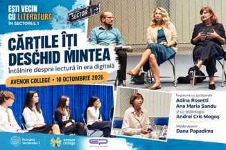 Citim și ca să nu fim de acord. Ce au discutat scriitoarele Adina Rosetti și Ana Maria Sandu cu elevii despre lectură în era digitală, la Avenor