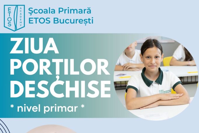 Cum arată prima zi de școală atunci când copilul tău se simte în largul lui? Hai la Ziua Porților Deschise la Școala Primară ETOS Academy București!